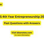 BBS 4th Year Entrepreneurship 2080 Question Paper with Answers