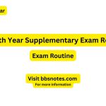 BBS 4th Year Supplementary Exam Routine of 2025