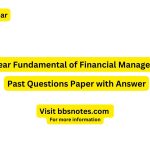 BBS 2nd Year Financial Management 2081 Questions Paper with Answers