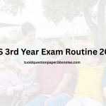 BBS 3rd Year Exam Routine 2082