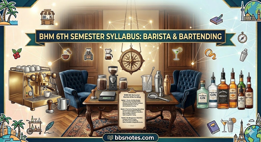 BHM 6th Semester Barista and Bartending Syllabus